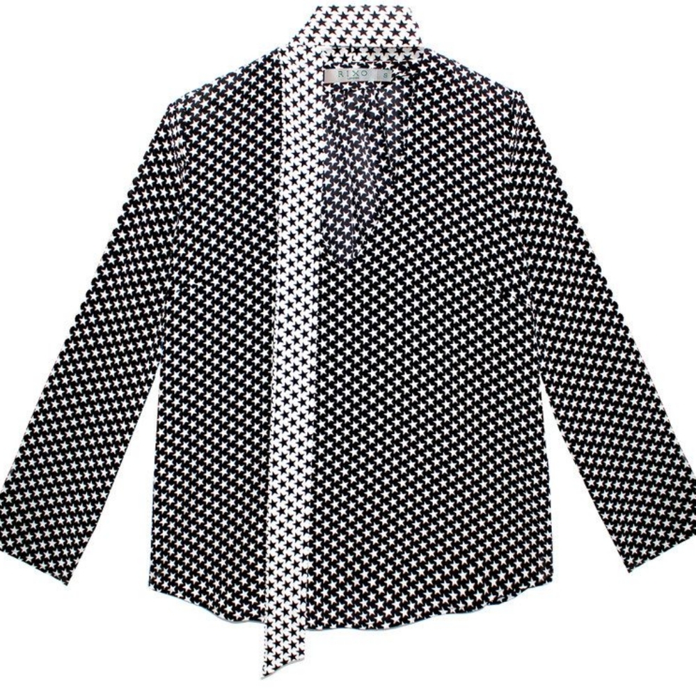 Rixo London Sadie Star print blouse - Picture 2 of 5
